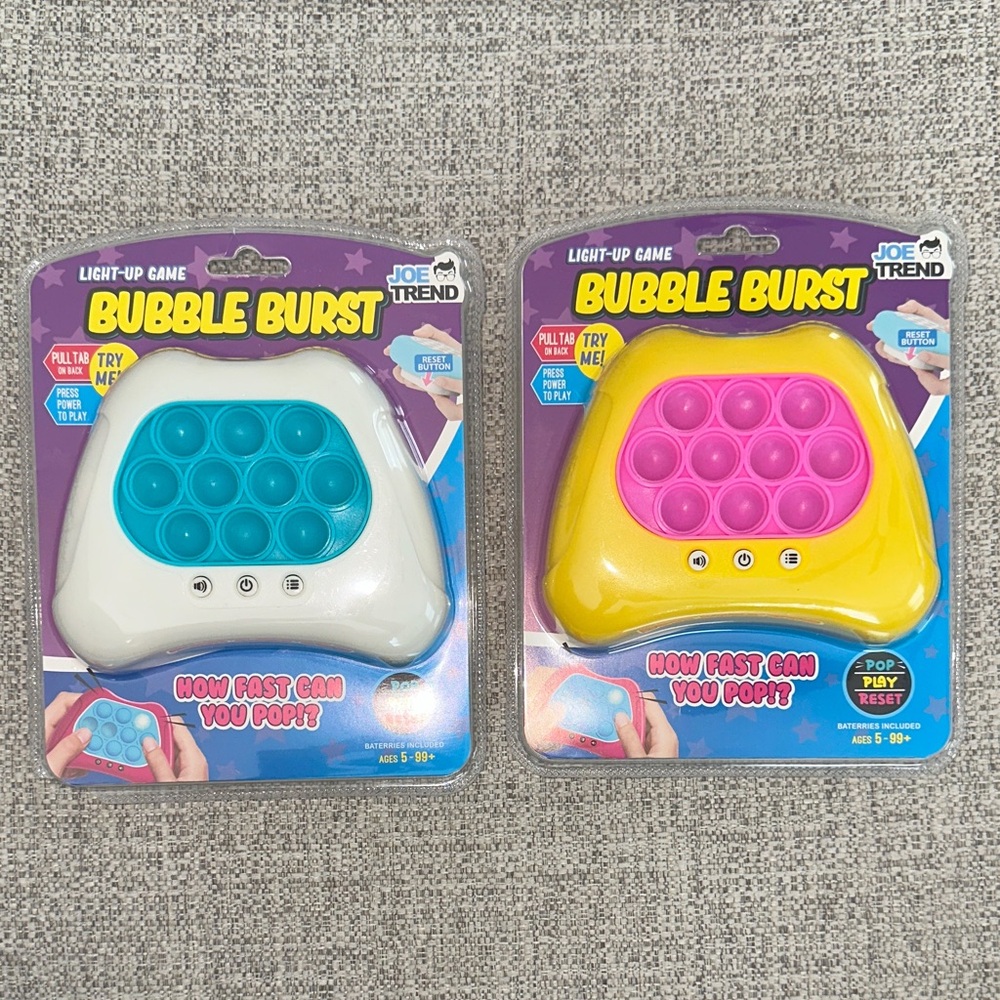 Bubble Burst Light-Up Game - Blue and Pink